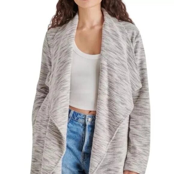 New STEVE MADDEN Duster Coat in Heathered Grey Size M NWT - Picture 7 of 9